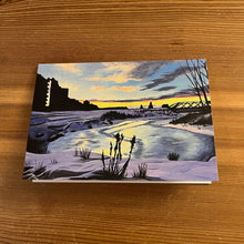 Load image into Gallery viewer, "Icy Sunset" Greeting Card