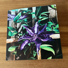 Load image into Gallery viewer, &quot;Clematis Square&quot; Greeting Card
