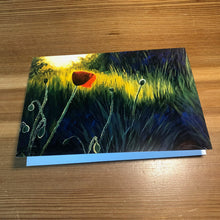 Load image into Gallery viewer, &quot;Poppy in the Fading Light&quot; Greeting Card
